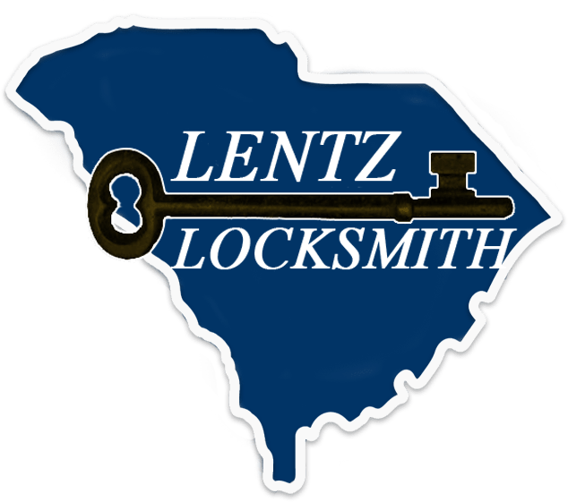 Lentz Locksmith logo with map